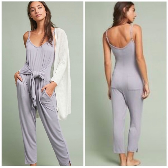 Anthropologie Pants - Anthropologie Saturday Sunday Thorpe Lavender Tank Flowy Jumpsuit Women’s Size M